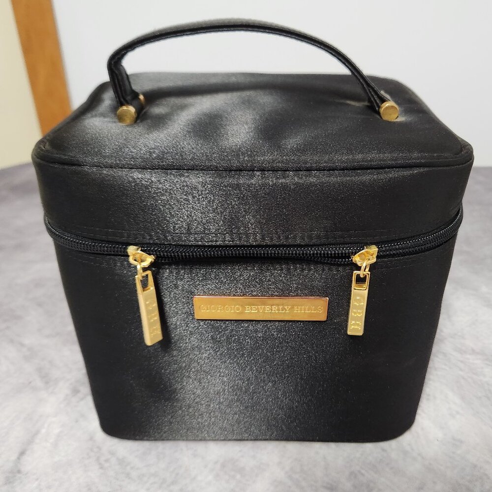 1980s Giorgio Beverly Hills Cosmetic Train Case with Original Display Box NIB!